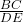 \frac{BC}{DE}