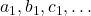 a_1,b_1,c_1,\ldots