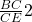 \frac{BC}{CE}{2}