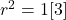 r^2=1[3]